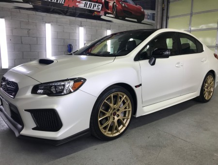 Impreza STI Satin Pearl White