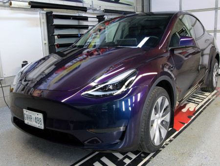 Tesla Y Colour Flip Deep Space