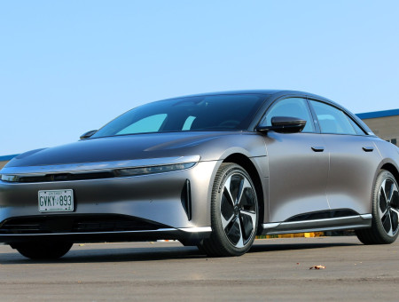 Lucid Air Satin Dark Grey