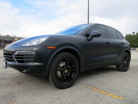 Porsche Cayenne Satin Black