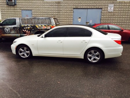 BMW 535 Satin Pearl White