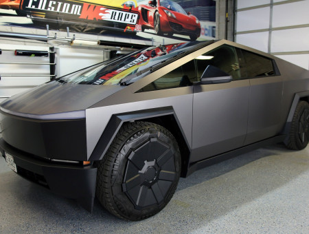 Tesla Cyber Truck Satin Dark Grey